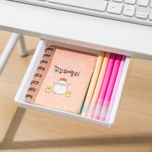 Load image into Gallery viewer, Adhesive Under Desk Drawer Hidden Storage Box Space Saving Multi-Purpose Stationery Organizer for Stationery/Office Supplies
