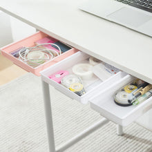 Load image into Gallery viewer, Adhesive Under Desk Drawer Hidden Storage Box Space Saving Multi-Purpose Stationery Organizer for Stationery/Office Supplies
