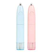 Load image into Gallery viewer, Electric Sketch Eraser Pen with 10pcs Refills Auto Rotating Battery-Powered for Artists/Drawing Students Sketching Highlighter Erase Pencil Tool
