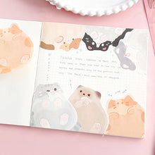 Load image into Gallery viewer, Kawaii Easy Peel &amp; Stick Notes Creative Cute Cat Memo Pads Student Reward Stickers Reminder Bookmark Stickers Office Study Supplies
