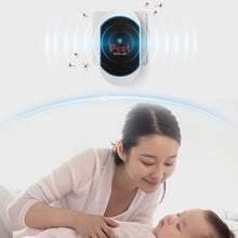 Load image into Gallery viewer, EU/UK/US Plug Ultrasonic Intelligent Frequency Conversion Insect Repellent House Indoor Mosquito Repellent for Baby
