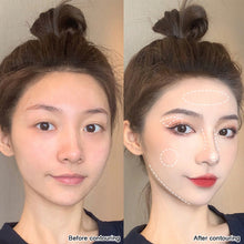 Load image into Gallery viewer, Natural Stereoscopic Face Highlight Shadow Makeup Powder Palette Matte Bronzer Contour Shading Four-color Multifunctional Highlighter Cosmetic
