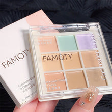 Load image into Gallery viewer, 9 Colors Face Concealer Highlighter Spotty Acne Print Dark Eye Circles Tear Gap Brightening Skin Tone Long-lasting
