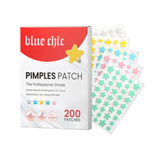 Load image into Gallery viewer, 200Pcs Repair Acne Patches Fade Blemishes Pimple Marks Closed Acne Blemishes Hydrocolloid Star Heart Shaped Cover Acne Pimple Patch
