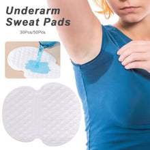 Load image into Gallery viewer, 30/50pcs Disposable Armpit Sweat Absorbing Patch Thin Odor Removing Armpit Sweat Absorbing Patch Deodorant Pad Armpit Stickers
