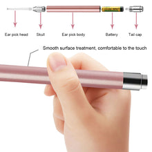 Load image into Gallery viewer, Baby Ear Cleaner Spoon Ear Digger LED Flash Light Visual Children Earpick Visual Children Earpick Ear Cleaning Kit
