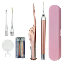 Load image into Gallery viewer, Baby Ear Cleaner Spoon Ear Digger &amp; Tweezers LED Flash Light Visual Children Earpick Visual Children Earpick Ear Cleaning Kit
