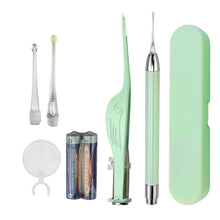 Load image into Gallery viewer, Baby Ear Cleaner Spoon Ear Digger &amp; Tweezers LED Flash Light Visual Children Earpick Visual Children Earpick Ear Cleaning Kit
