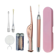 Load image into Gallery viewer, Baby Ear Cleaner Spoon Ear Digger &amp; Tweezers LED Flash Light Visual Children Earpick Visual Children Earpick Ear Cleaning Kit
