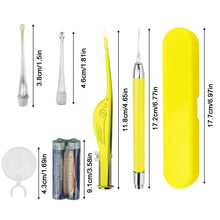 Load image into Gallery viewer, Baby Ear Cleaner Spoon Ear Digger &amp; Tweezers LED Flash Light Visual Children Earpick Visual Children Earpick Ear Cleaning Kit
