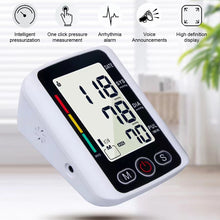 Load image into Gallery viewer, Digital Blood Pressure Monitor Arm Sphygmomanometer Heart Rate Pulse Meters Big Screen Automatic Tonometer with Cuff

