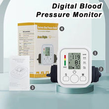 Load image into Gallery viewer, Digital Blood Pressure Monitor Arm Sphygmomanometer Heart Rate Pulse Meters Big Screen Automatic Tonometer with Cuff
