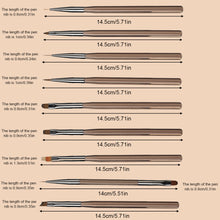 Load image into Gallery viewer, 9Pcs Nail Art Liner Nail Brush Liner DIY Painting Pen Manicure Acrylic Drawing Brush for Nails Tip Display Carving Art Painting Tool
