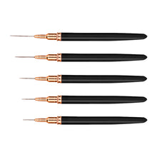 Load image into Gallery viewer, 5Pcs Nail Art Liner Nail Brush Liner DIY Painting Pen Manicure Acrylic Drawing Brush for Nails Tip Display Carving Art Painting Tool
