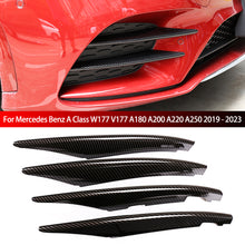 Load image into Gallery viewer, 4Pcs Car Front Fog Lamp Lights Strips Trim Cover Accessories For Mercedes Benz A Class W177 V177 A180 A200 A220 A250 2019 - 2023
