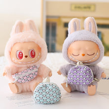 Load image into Gallery viewer, Doll Bag for 17cm Labubu BJD Plush Doll &amp; 1/12 BJD PU Crossbody Bag Doll Accessories Mini Clothes

