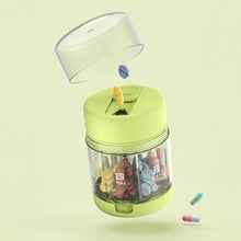 Load image into Gallery viewer, 7-Day 2In1 Pill Cases Portable with Pill Cutter Travel Vitamin Box Pill Organizer Container Organizer Storage Fish Oils Hygienic Medication Organizer
