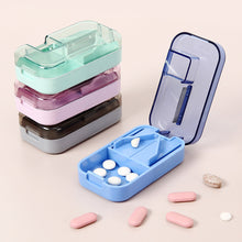 Load image into Gallery viewer, Portable Pill Organizer Box Travel Pill Case Pill Container with Compartments Pocket-Size Vitamin Storage Box Elderly Daily Pill Management
