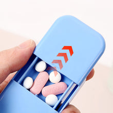 Load image into Gallery viewer, Portable Pill Organizer Box Travel Pill Case Pill Container with Compartments Pocket-Size Vitamin Storage Box Elderly Daily Pill Management
