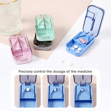 Load image into Gallery viewer, Portable Pill Organizer Box Travel Pill Case Pill Container with Compartments Pocket-Size Vitamin Storage Box Elderly Daily Pill Management
