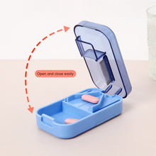 Load image into Gallery viewer, Portable Pill Organizer Box Travel Pill Case Pill Container with Compartments Pocket-Size Vitamin Storage Box Elderly Daily Pill Management
