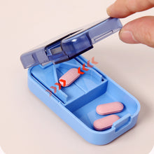 Load image into Gallery viewer, Portable Pill Organizer Box Travel Pill Case Pill Container with Compartments Pocket-Size Vitamin Storage Box Elderly Daily Pill Management
