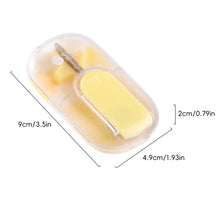 Load image into Gallery viewer, Pill Storage Box with Pill Cutter Portable Pill Organizer Health Care Travel Pill Case Eco-Friendly for Medicine Pocket-Size Vitamin Storage Box
