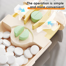 Load image into Gallery viewer, Pill Storage Box with Pill Cutter Portable Pill Organizer Health Care Travel Pill Case Eco-Friendly for Medicine Pocket-Size Vitamin Storage Box
