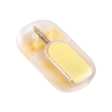 Load image into Gallery viewer, Pill Storage Box with Pill Cutter Portable Pill Organizer Health Care Travel Pill Case Eco-Friendly for Medicine Pocket-Size Vitamin Storage Box
