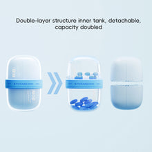 Load image into Gallery viewer, Portable Pill Organizer Box Lucifuge Leak-Proof Silicone Vitamin Pill Case with Compartments For Travel &amp; Elderly
