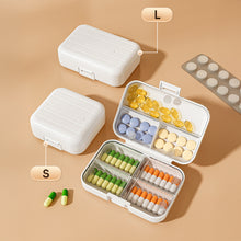 Load image into Gallery viewer, Small Pill Organizer Box with Compartments Portable Pill Case Leak-Proof Medicine Pill Dispenser Travel Elderly Daily Pill Management
