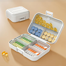 Load image into Gallery viewer, Small Pill Organizer Box with Compartments Portable Pill Case Leak-Proof Medicine Pill Dispenser Travel Elderly Daily Pill Management
