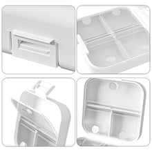Load image into Gallery viewer, Small Pill Organizer Box with Compartments Portable Pill Case Leak-Proof Medicine Pill Dispenser Travel Elderly Daily Pill Management
