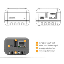 Load image into Gallery viewer, Mini NP330 Network USB 2.0 Print Server Network/WIFI/Bluetooth/Network Cloud/WIFI Cloud Printing Version Accessories
