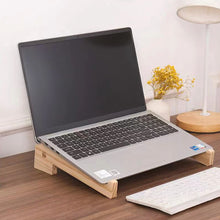 Load image into Gallery viewer, Universal Wooden Laptop Holder Detachable Base Stand Computer Cooling Bracket Suitable For Notebook Laptop Tablet 10-17 Inchs
