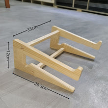 Load image into Gallery viewer, Universal Wooden Laptop Holder Detachable Base Stand Computer Cooling Bracket Suitable For Notebook Laptop Tablet 10-17 Inchs
