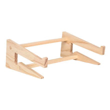 Load image into Gallery viewer, Universal Wooden Laptop Holder Detachable Base Stand Computer Cooling Bracket Suitable For Notebook Laptop Tablet 10-17 Inchs
