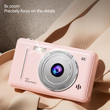 Load image into Gallery viewer, 4K Digital Camera 5000W Pixel Retro CCD Portable Card Camera Entry-level Camera Dual Camera Flash 50 Million Pixels Auto Focus
