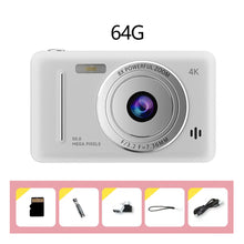 Load image into Gallery viewer, 4K Digital Camera 5000W Pixel Retro CCD Portable Card Camera Entry-level Camera Dual Camera Flash 50 Million Pixels Auto Focus
