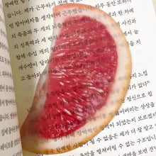 Load image into Gallery viewer, Creative Fruit Slice Bookmark With Simulation Funny Design Sense For INS Fixed Book Photography Cartoon Cute Note Bookmark
