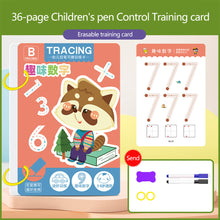 Load image into Gallery viewer, Magical Tracing Workbook Control Training Book Reusable Magic Practice Copybook Children Montessori Drawing Education Stationery
