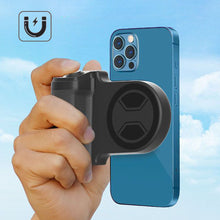 Load image into Gallery viewer, Smartphone Selfie Handle Phone Camera Snap Grip with Detachable Shutter Remote for iPhone 16/15/14 Vlog Video Shoot Accessory

