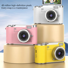 Load image into Gallery viewer, 4K CCD 8X Digital Zoom Digital Camera for Student Digital Photography Camera 2.4inch 180 Flip Screen Selfile Camera
