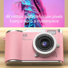 Load image into Gallery viewer, 4K CCD 8X Digital Zoom Digital Camera for Student Digital Photography Camera 2.4inch 180 Flip Screen Selfile Camera
