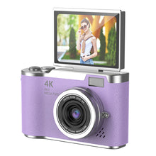 Load image into Gallery viewer, 4K CCD 8X Digital Zoom Digital Camera for Student Digital Photography Camera 2.4inch 180 Flip Screen Selfile Camera
