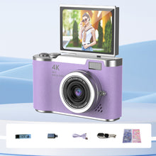 Load image into Gallery viewer, 4K CCD 8X Digital Zoom Digital Camera for Student Digital Photography Camera 2.4inch 180 Flip Screen Selfile Camera
