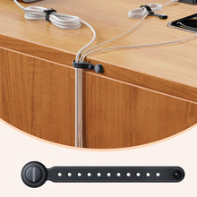 Load image into Gallery viewer, 6/1Pcs Magnetic Cable Management Ties Wire Organizer 11cm Cable Holder Adjustable Hook &amp; Loop Organizer Straps for Home
