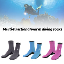 Load image into Gallery viewer, 1Pair Multifunctional Neoprene Mid-Calf Diving Socks Non-Slip And Warm Wading Socks Diving Equipment
