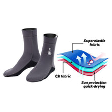 Load image into Gallery viewer, 1Pair Multifunctional Neoprene Mid-Calf Diving Socks Non-Slip And Warm Wading Socks Diving Equipment
