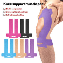 Load image into Gallery viewer, 5PCS Pre-Cut Sports Knee Muscle Patches With Adhesive Backing Elastic Compression Support Bandage For Marathon
